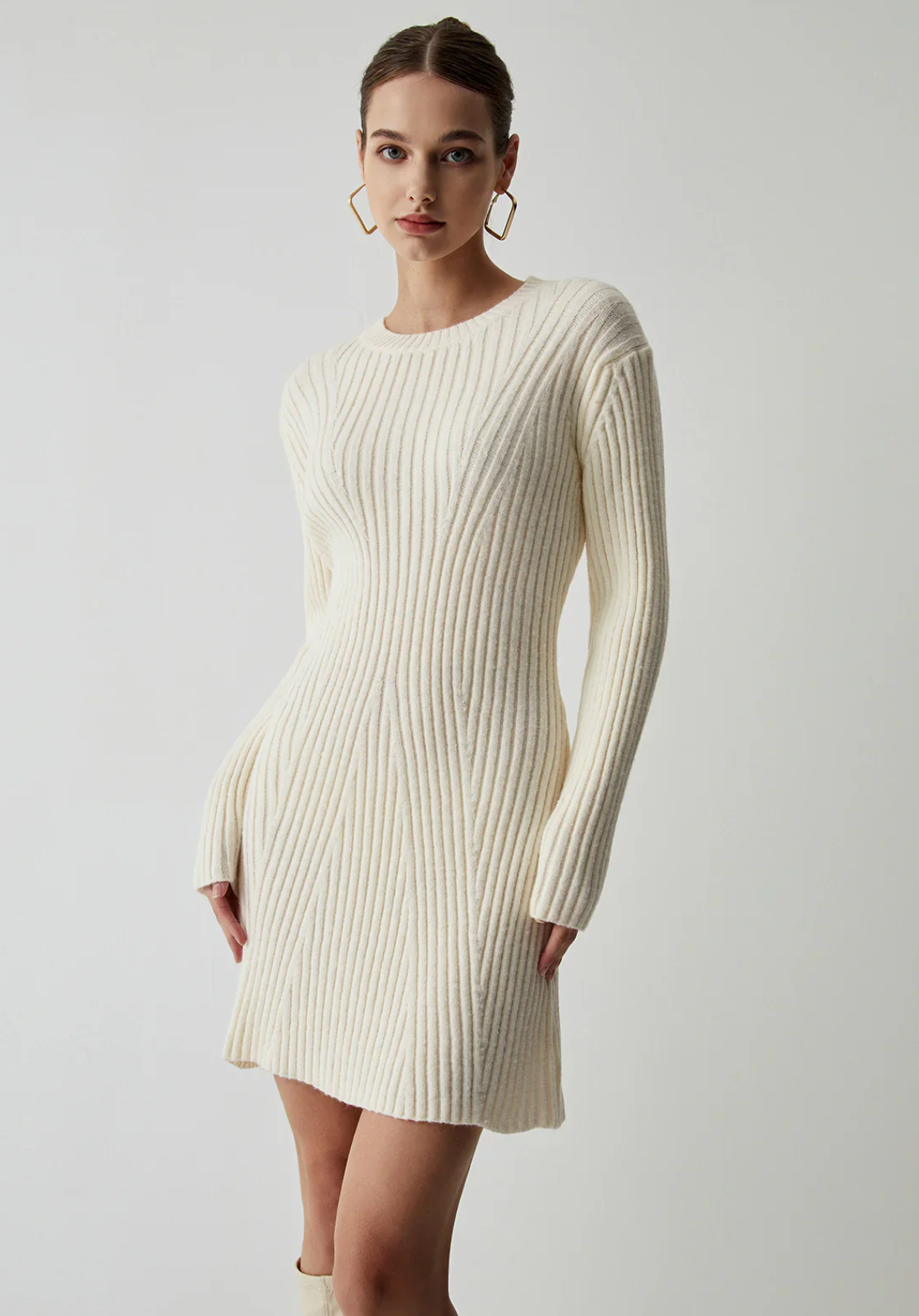 Rib Knit Mini Dress